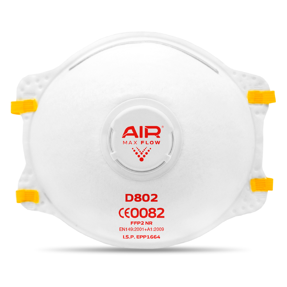 RESPIRADOR DESCARTABLE AIR D802 FFP2 NR CON VÁLVULA (GEN III)