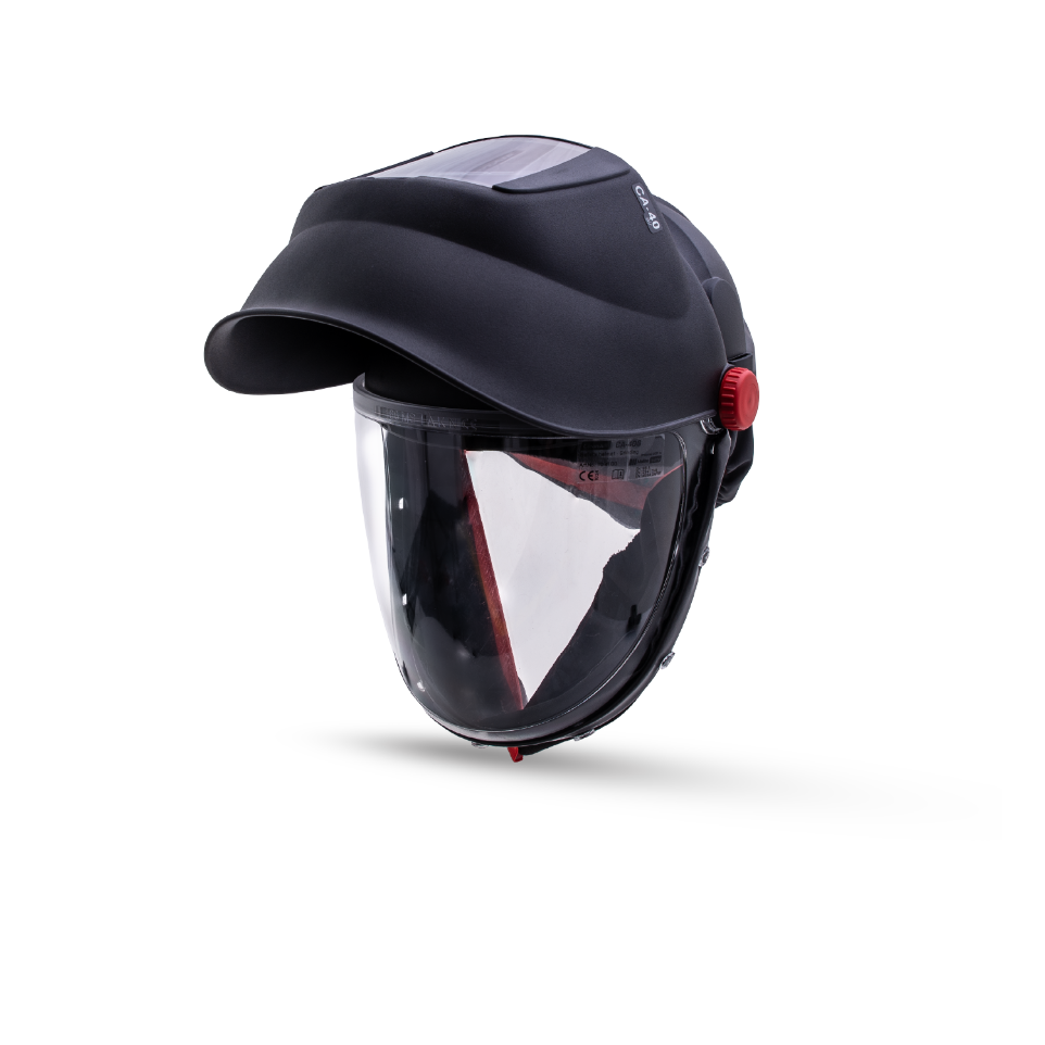 Casco de seguridad CA-40GW con careta para soldar y visor para amolar