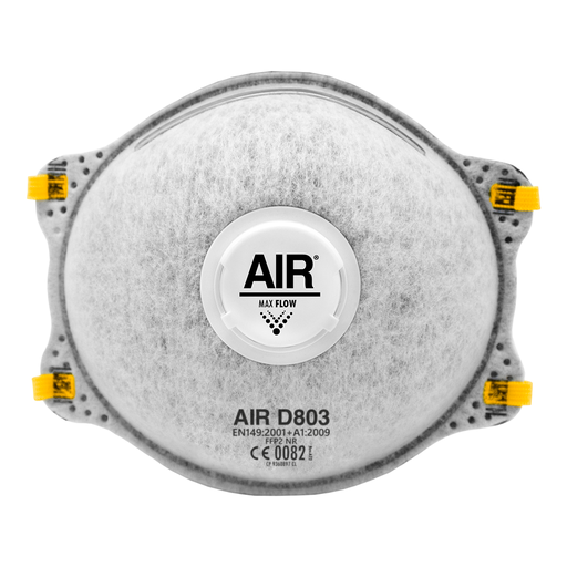 [1019] RESPIRADOR DESCARTABLE AIR D803 FFP2 NR CON VÁLVULA, ALIVIO VAPORES ORGÁNICOS (GEN II)