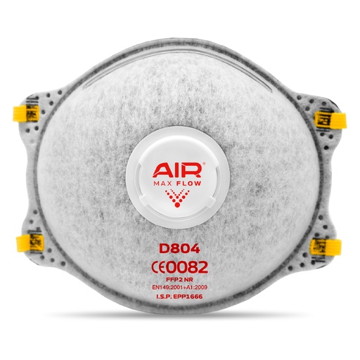 [1020] RESPIRADOR DESCARTABLE AIR D804 FFP2 NR, CON VÁLVULA, ALIVIO GASES ÁCIDOS (GEN III)